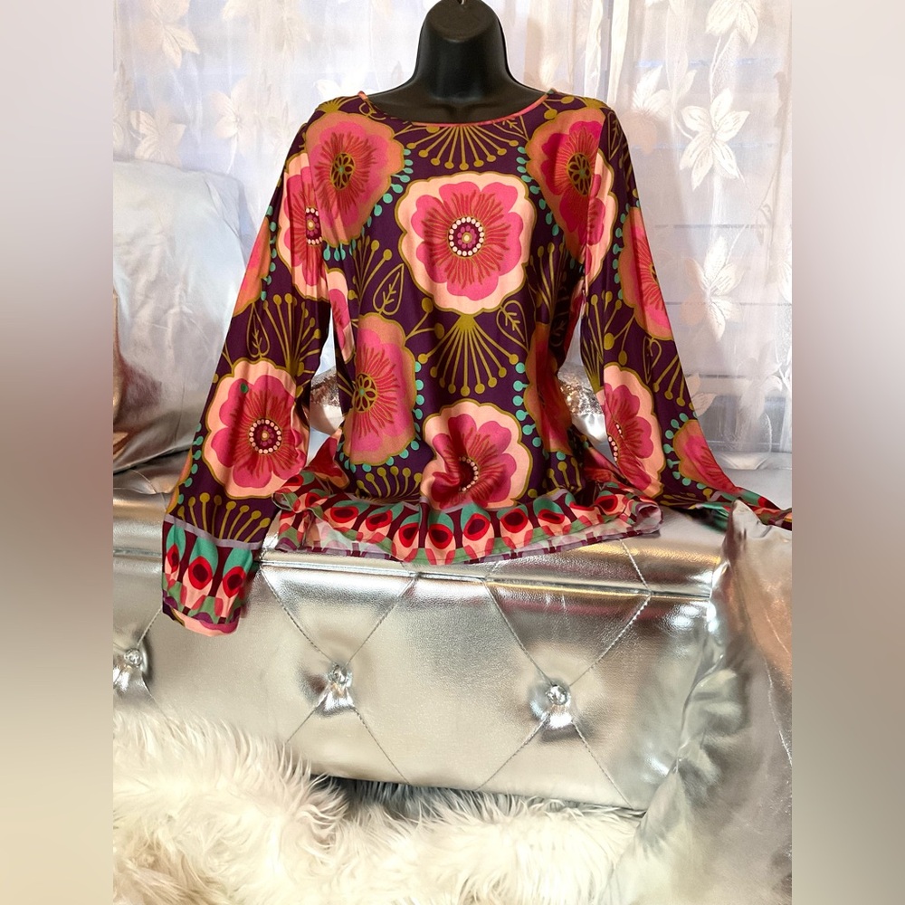 ๐๐๐MILANO ITALY ๐ฎ๐น COLOURFUL BLOUSE - Picture 6 of 13